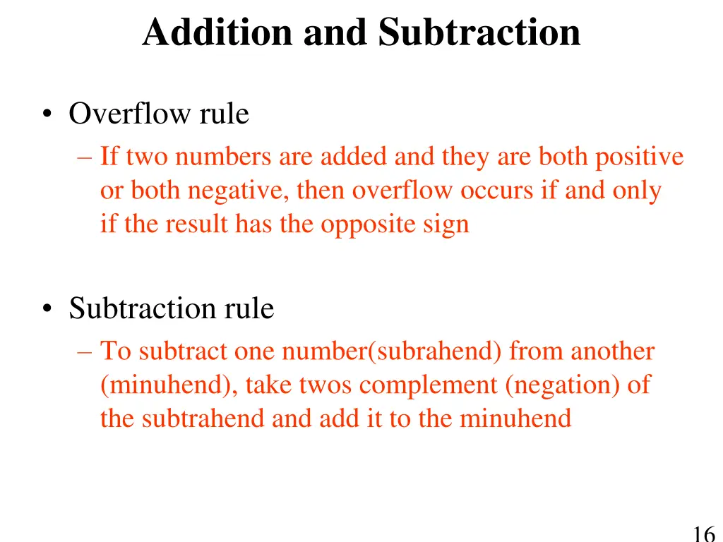 addition and subtraction 1