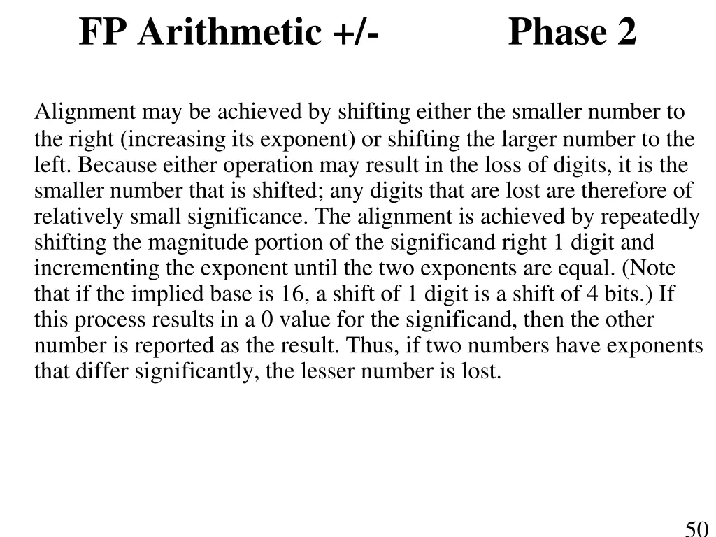 fp arithmetic 3