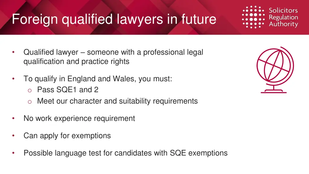 foreign qualified lawyers in future