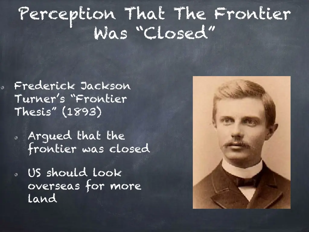 perception that the frontier was closed