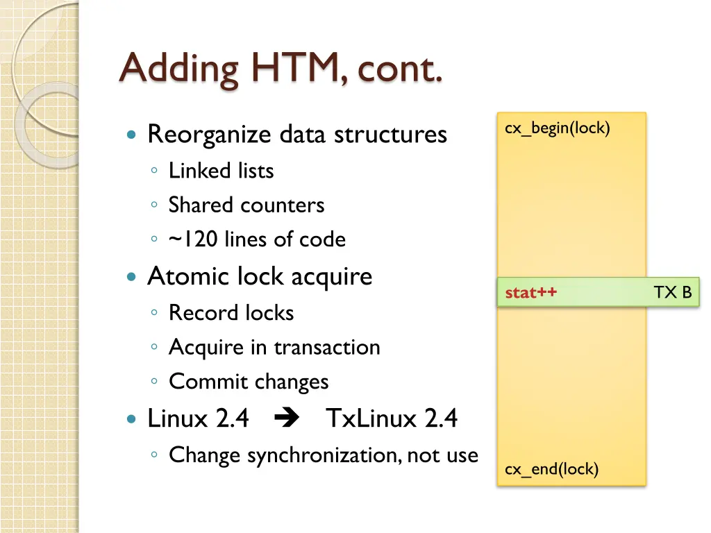 adding htm cont