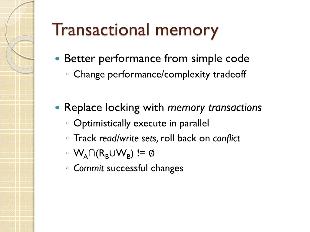 transactional memory