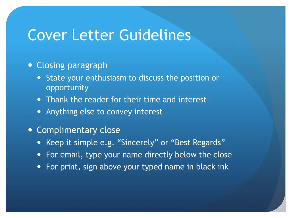 cover letter guidelines 1