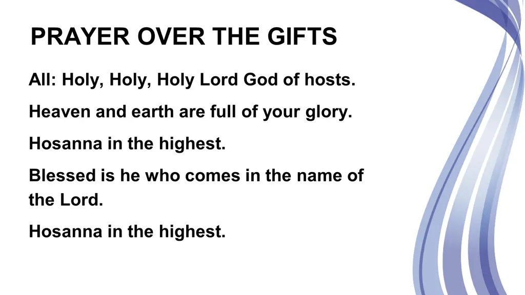 prayer over the gifts