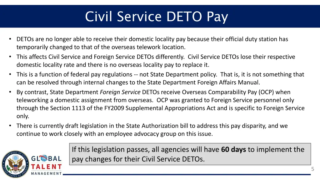 civil service deto pay