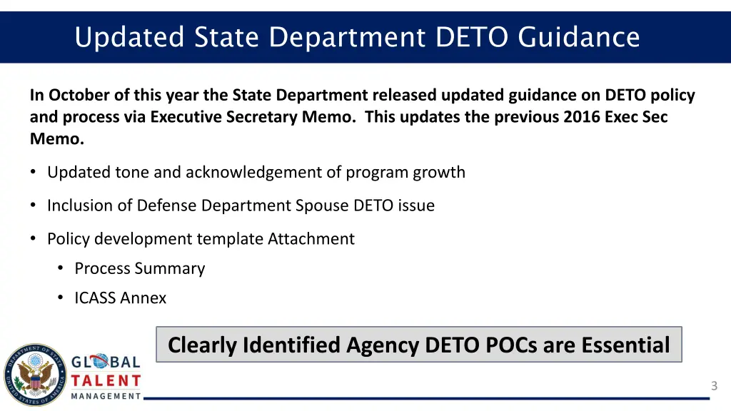 updated state department deto guidance