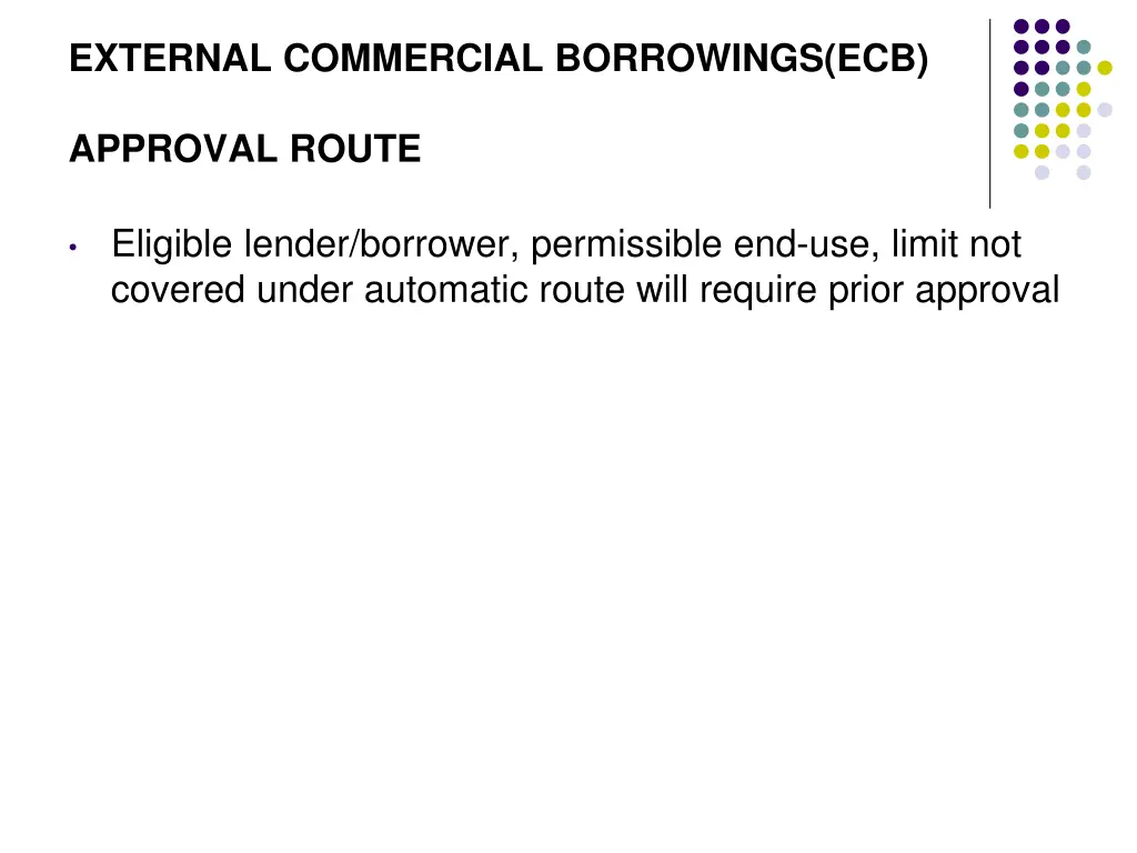 external commercial borrowings ecb 17