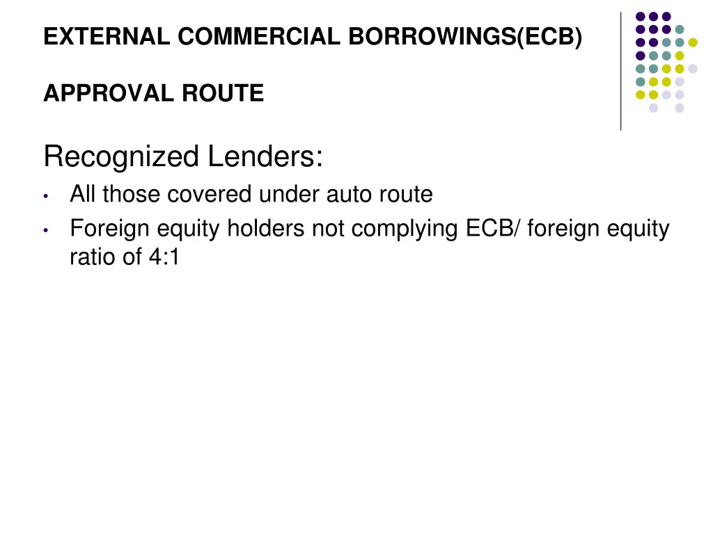 external commercial borrowings ecb 19