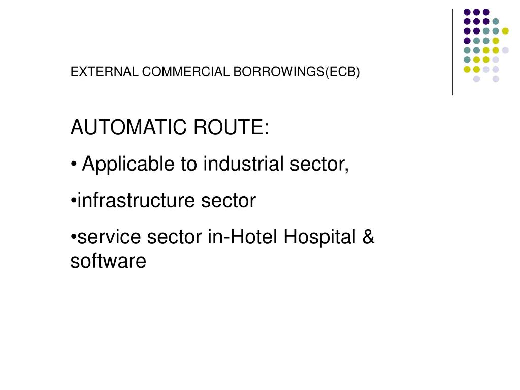 external commercial borrowings ecb 4