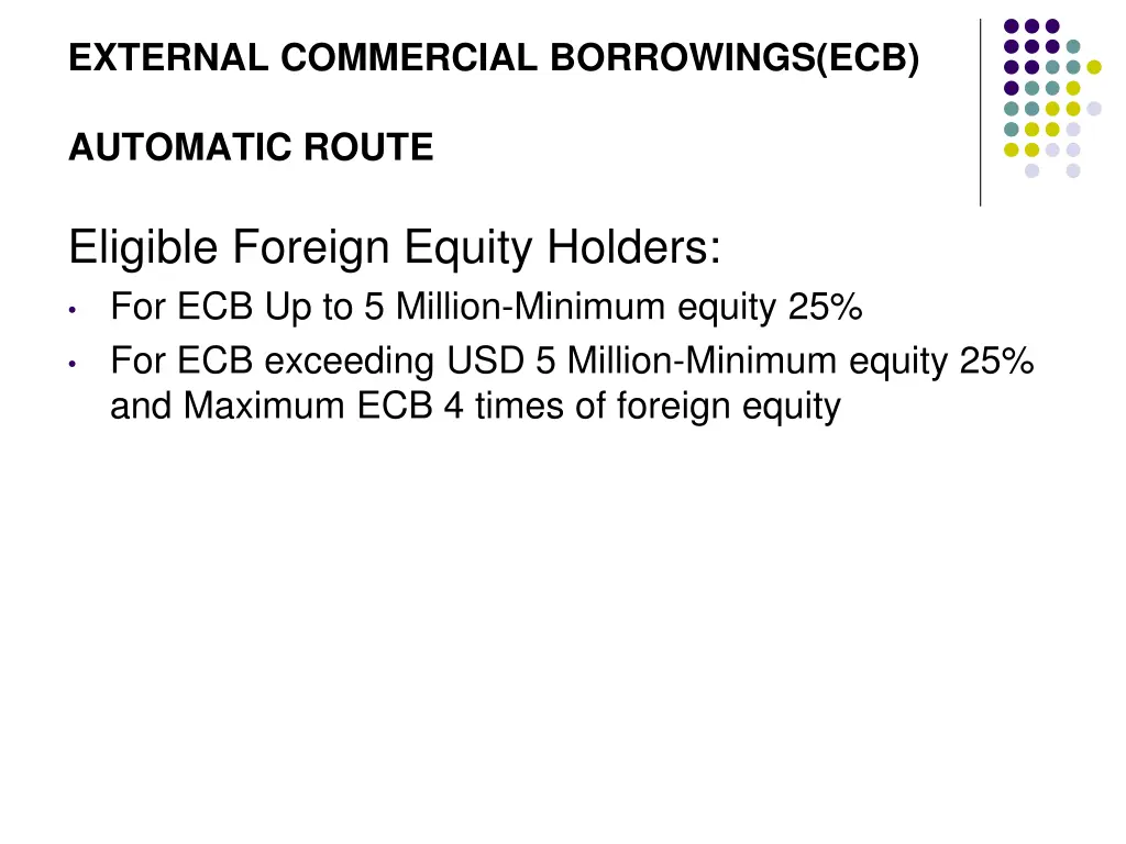 external commercial borrowings ecb 8