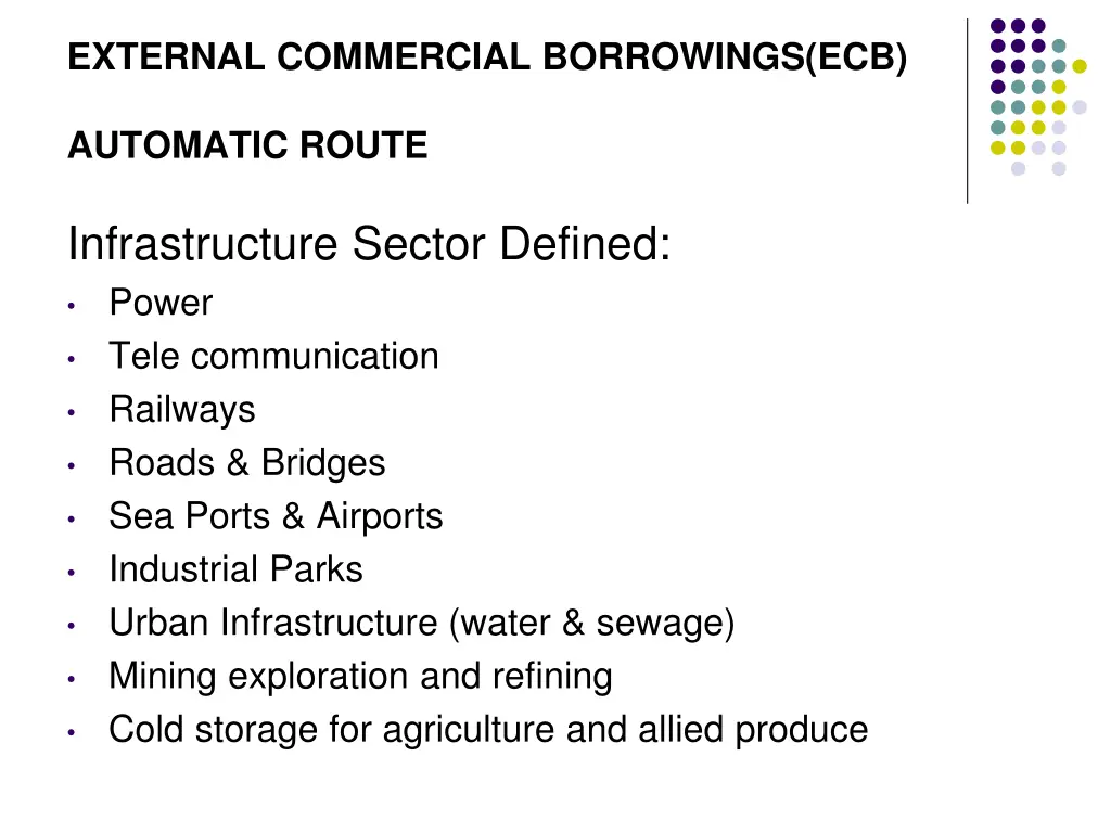 external commercial borrowings ecb 9