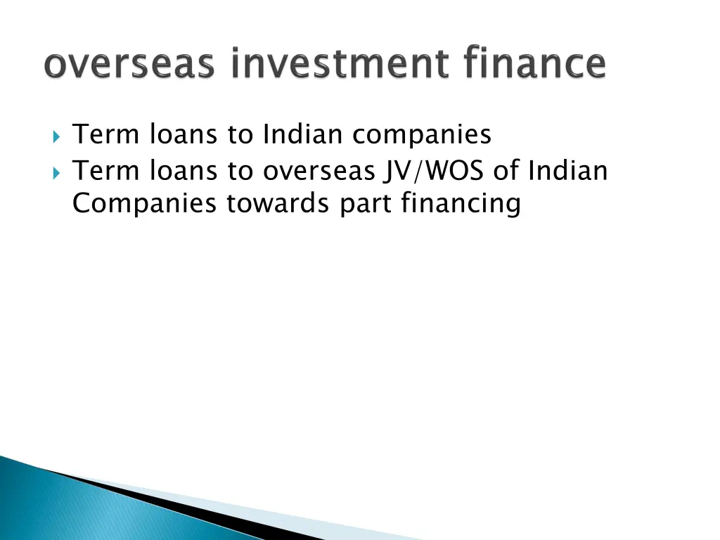 term loans to indian companies term loans