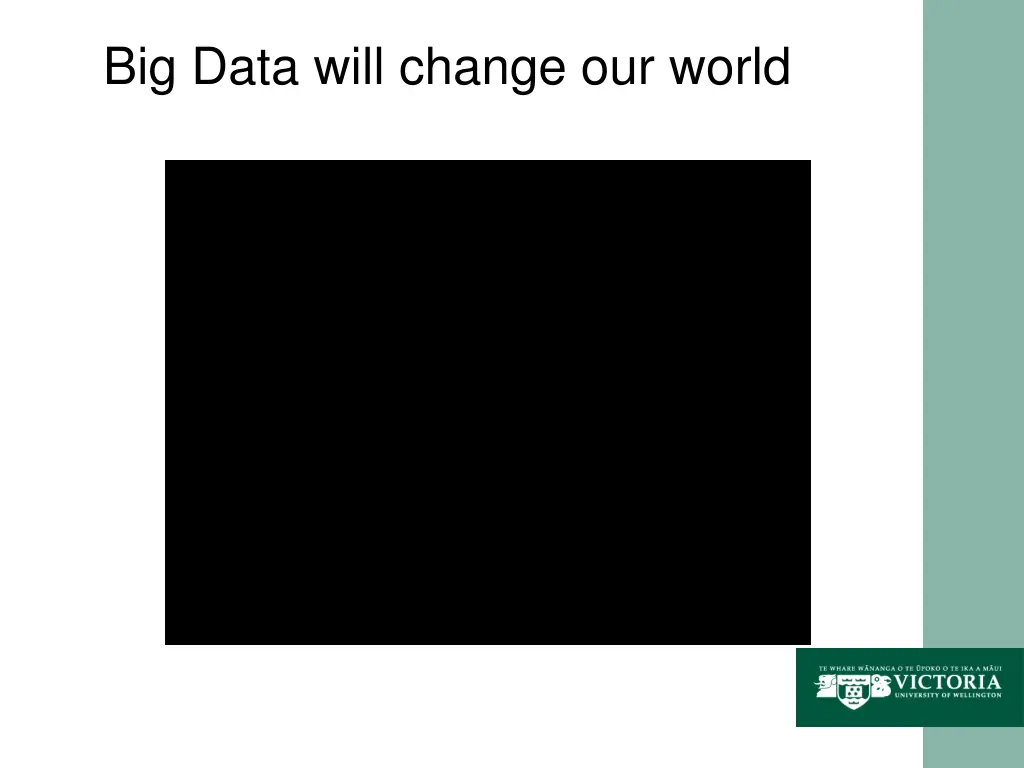 big data will change our world