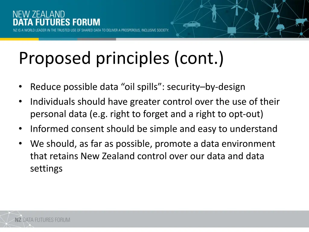 proposed principles cont