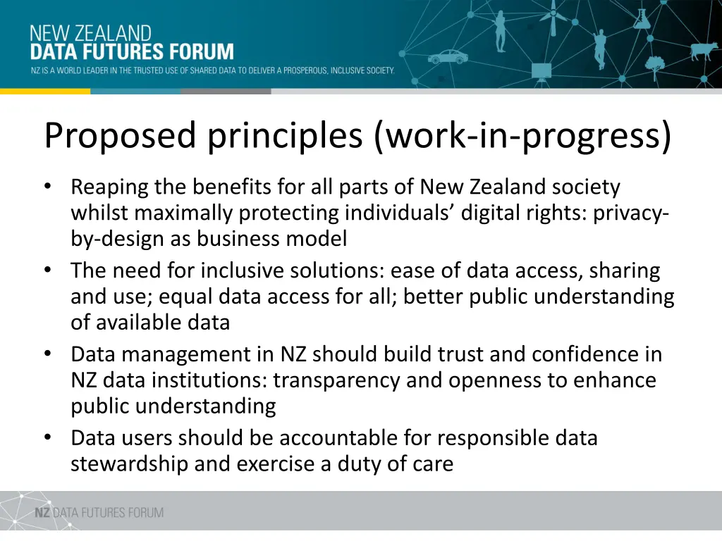 proposed principles work in progress