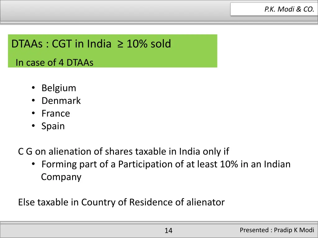 p k modi co 12