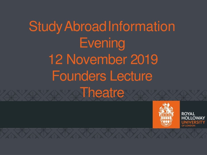 studyabroadinformation evening 12 november 2019