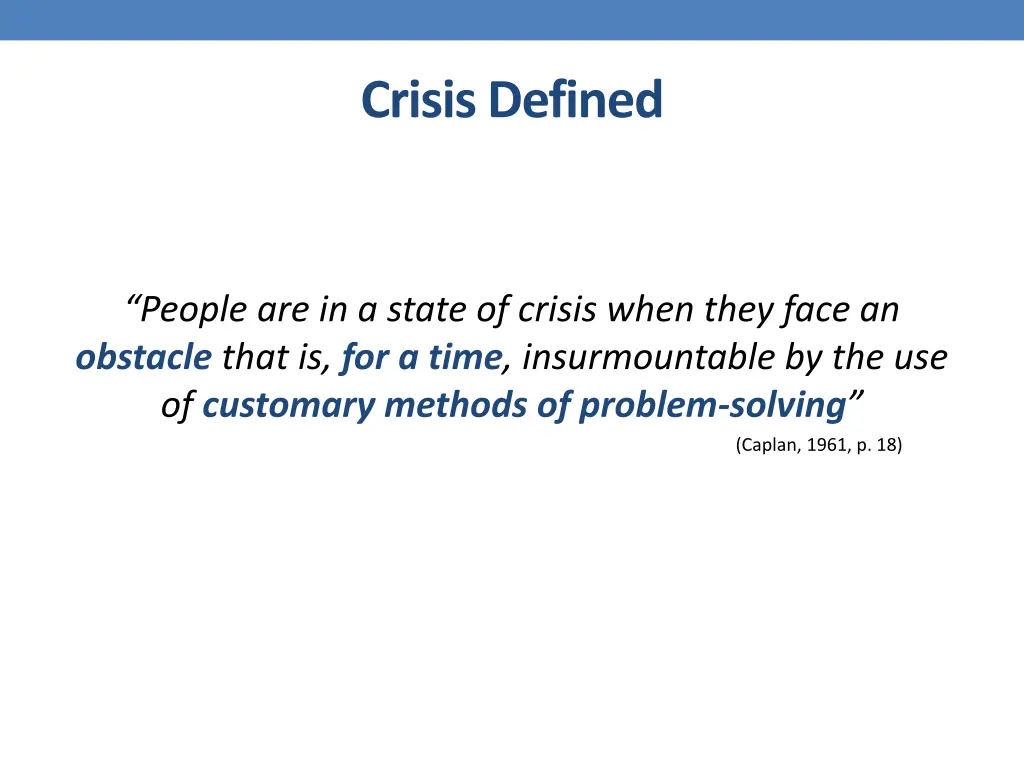 crisis defined