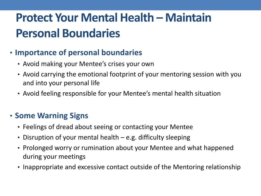 protect your mental health maintain personal