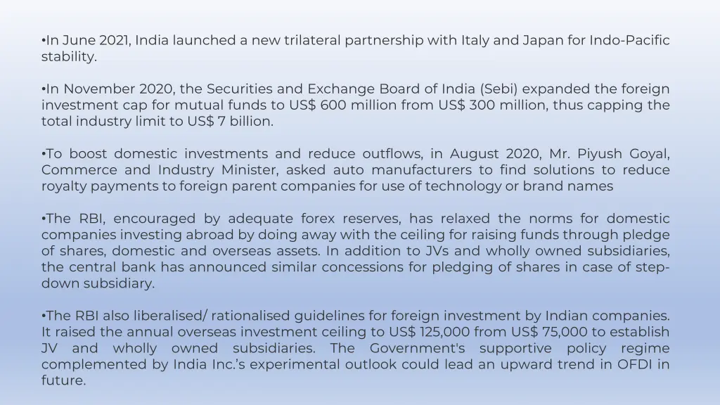 in june 2021 india launched a new trilateral