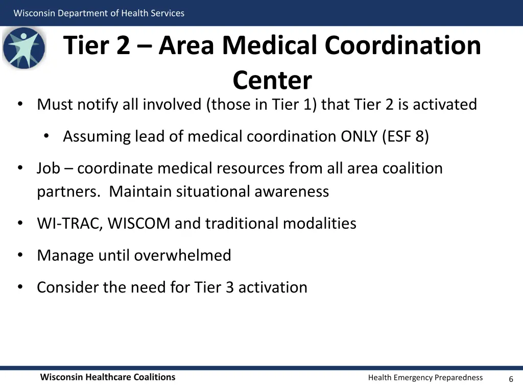 wisconsin department of health services tier