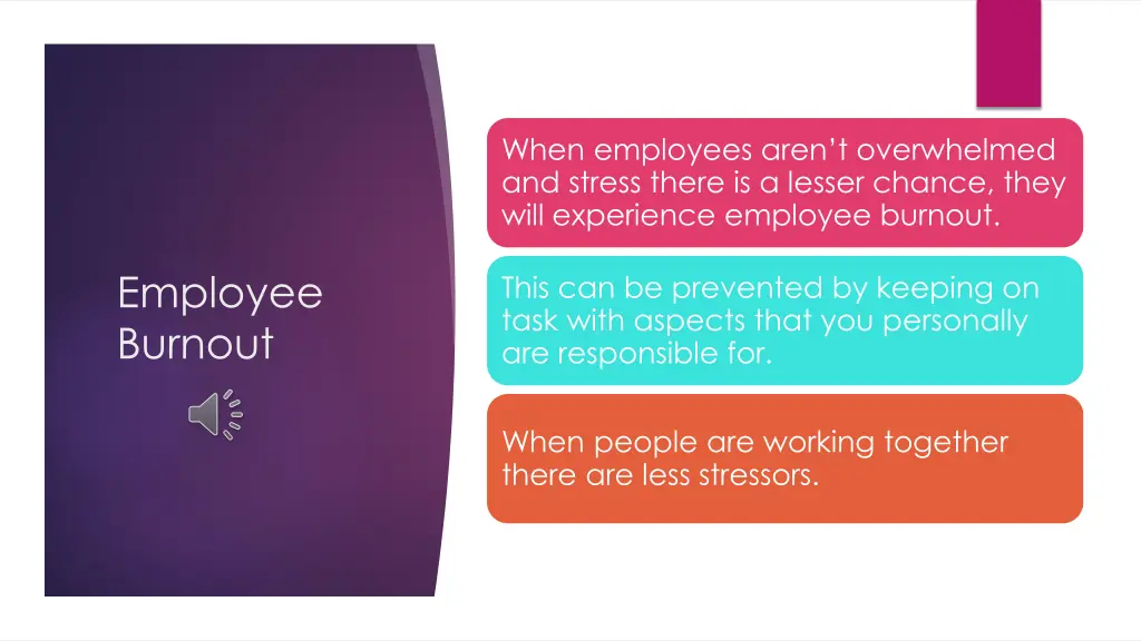 when employees aren t overwhelmed and stress