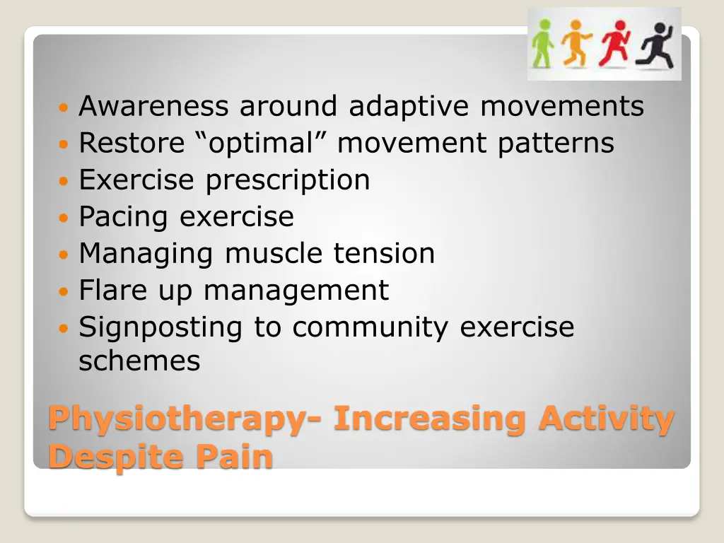 awareness around adaptive movements restore