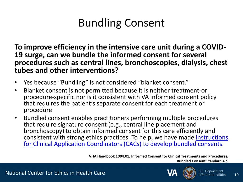 bundling consent