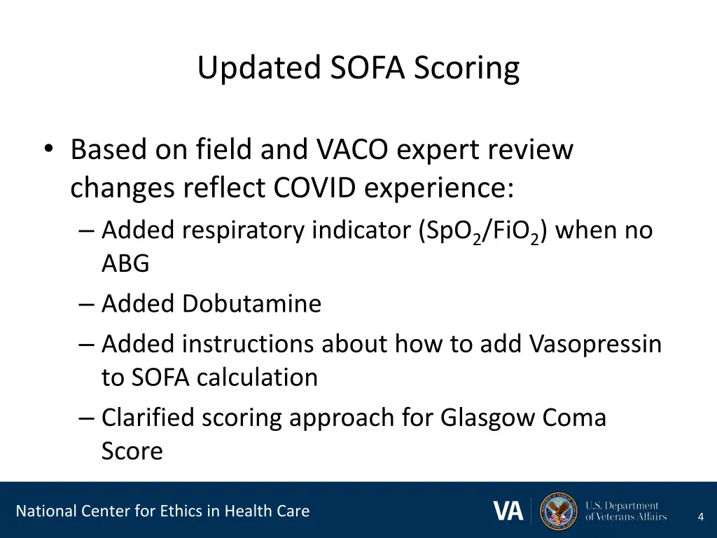 updated sofa scoring