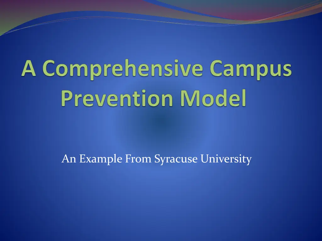 an example from syracuse university