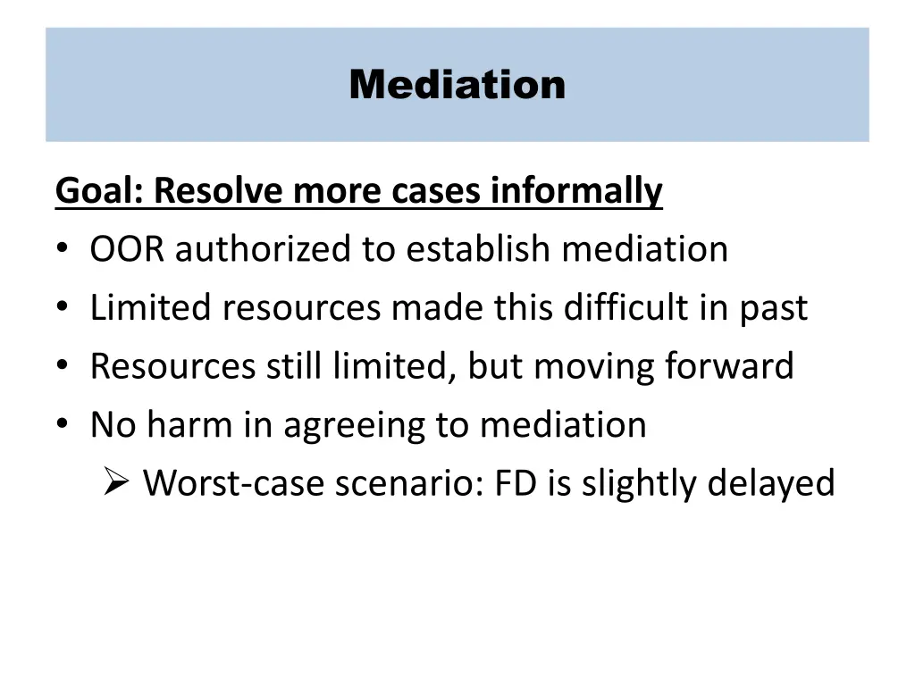 mediation