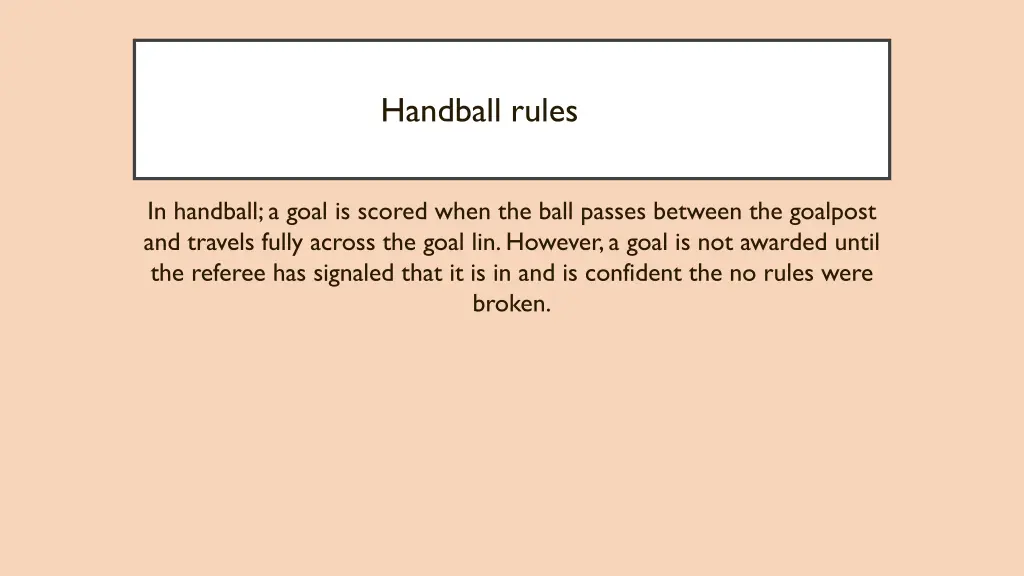 handball rules