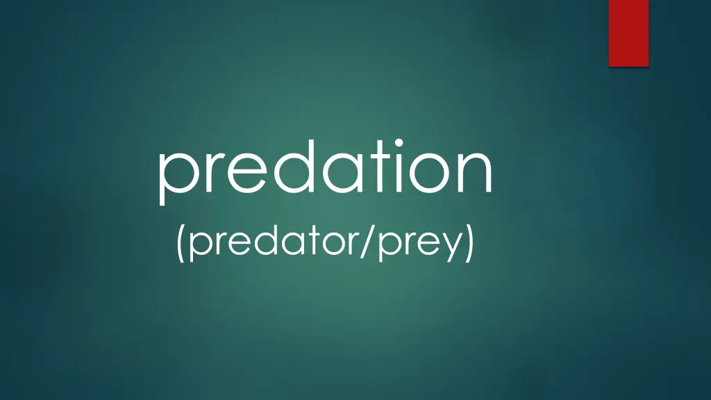 predation predator prey