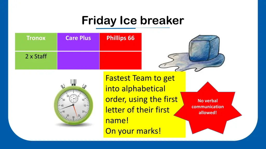 friday ice breaker