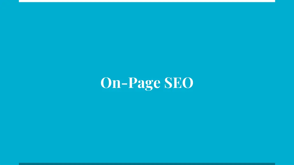 on page seo