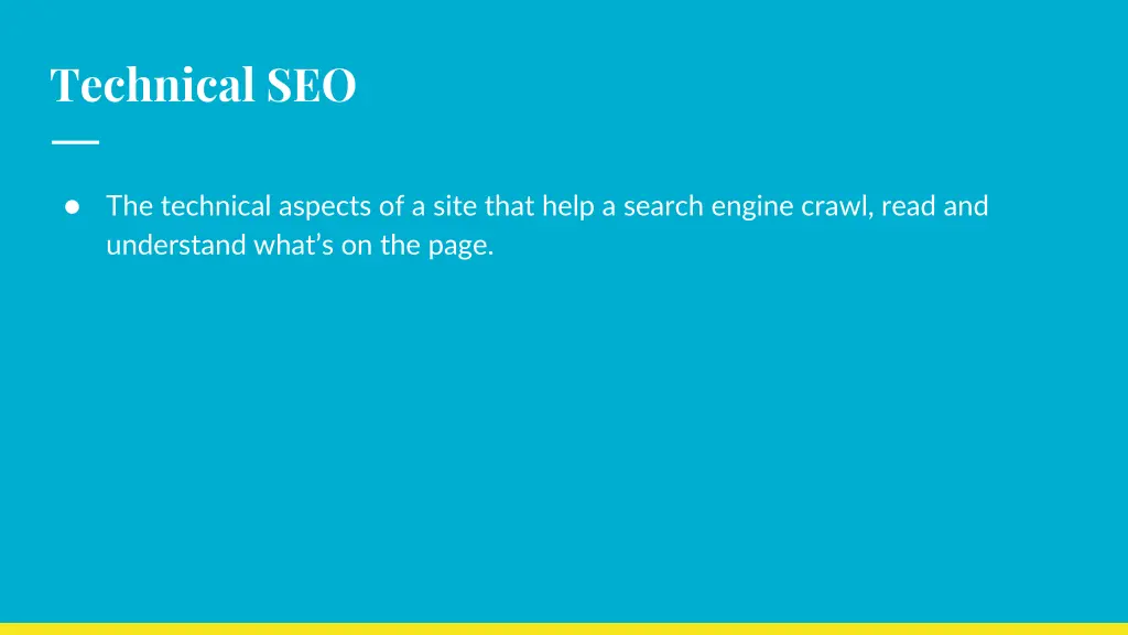 technical seo