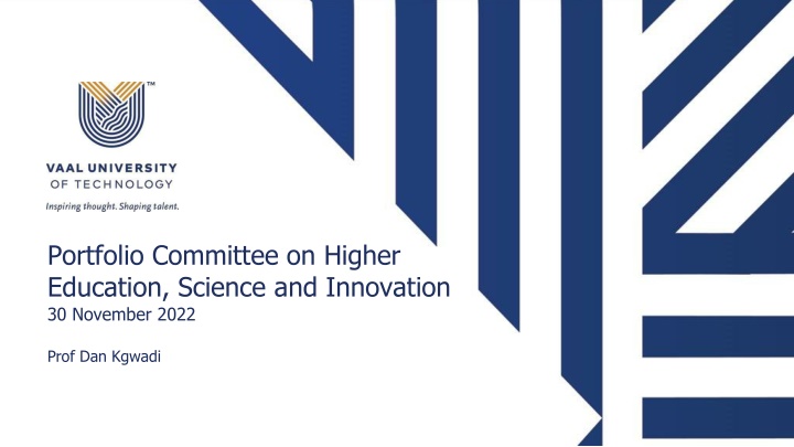 portfolio committee on higher education science