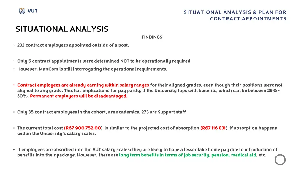 situational analysis plan for contract 6