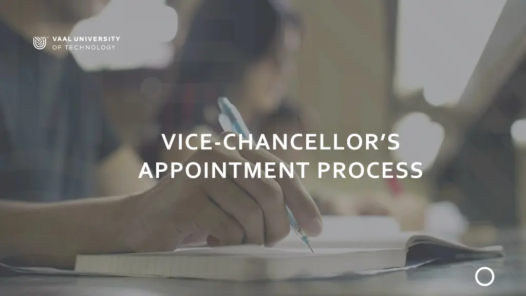 vice chancellor s appointment process