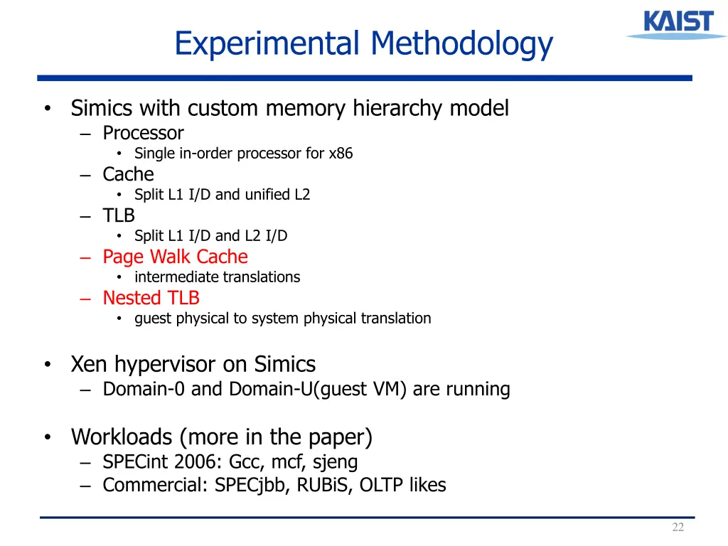 experimental methodology