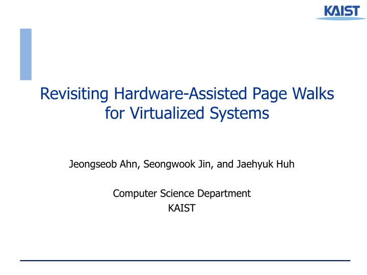 revisiting hardware assisted page walks