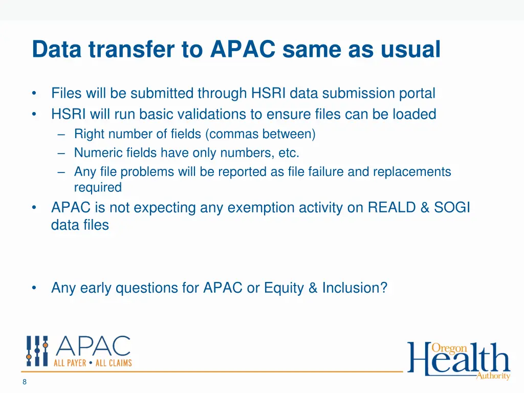 data transfer to apac same as usual