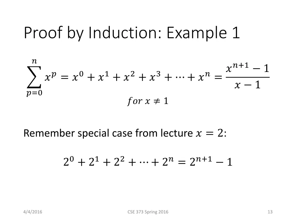 proof by induction example 1