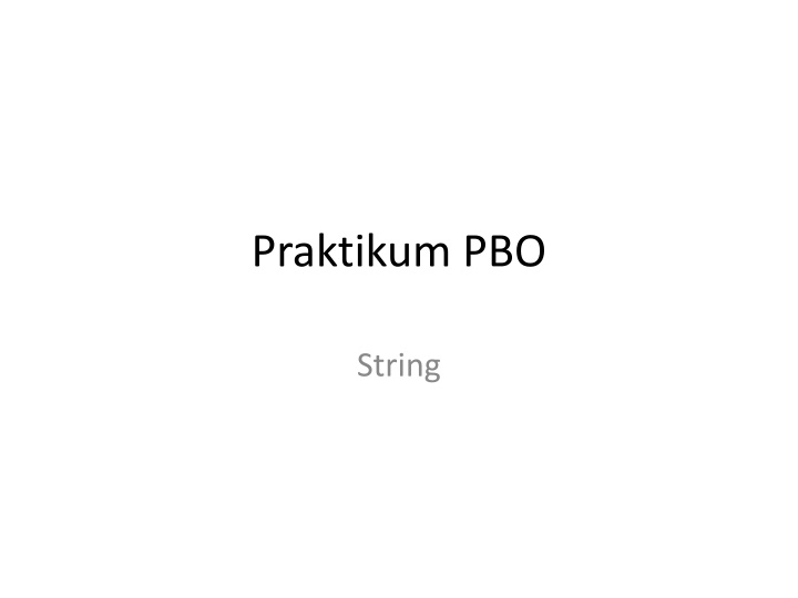 praktikum pbo