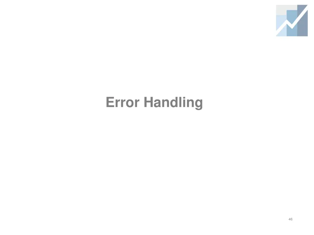 error handling