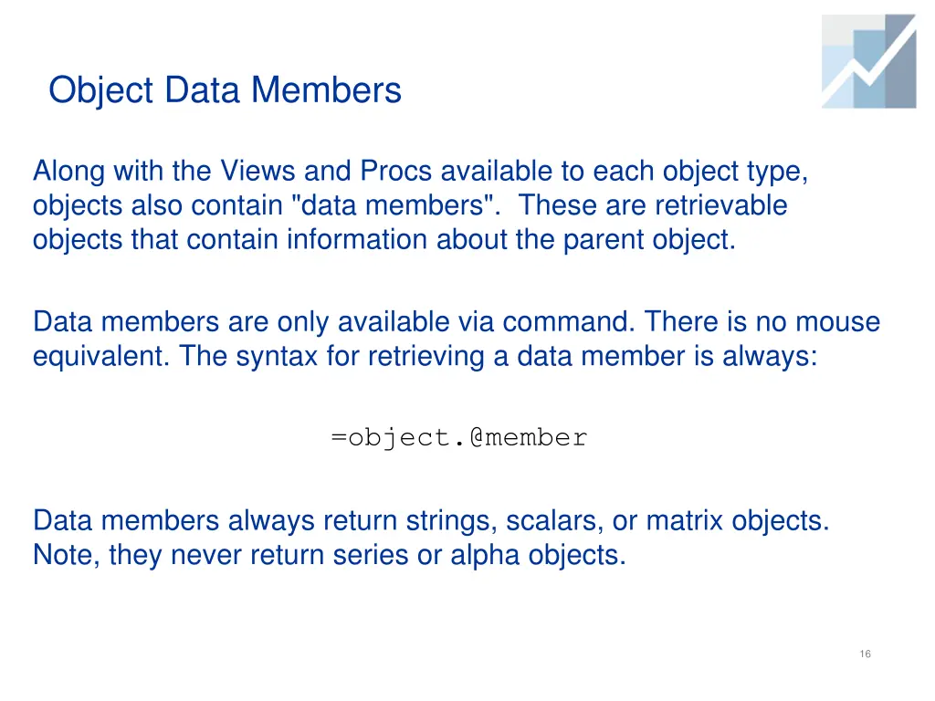 object data members