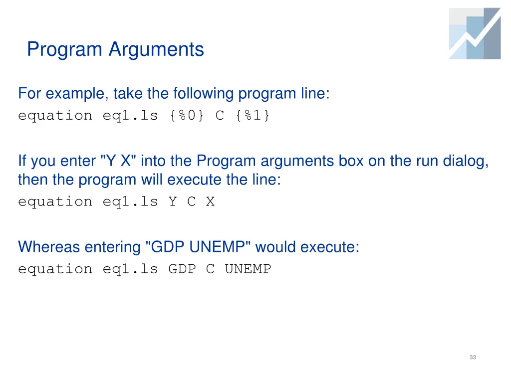 program arguments 1