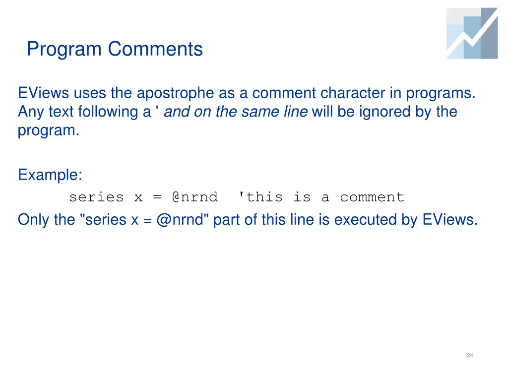 program comments