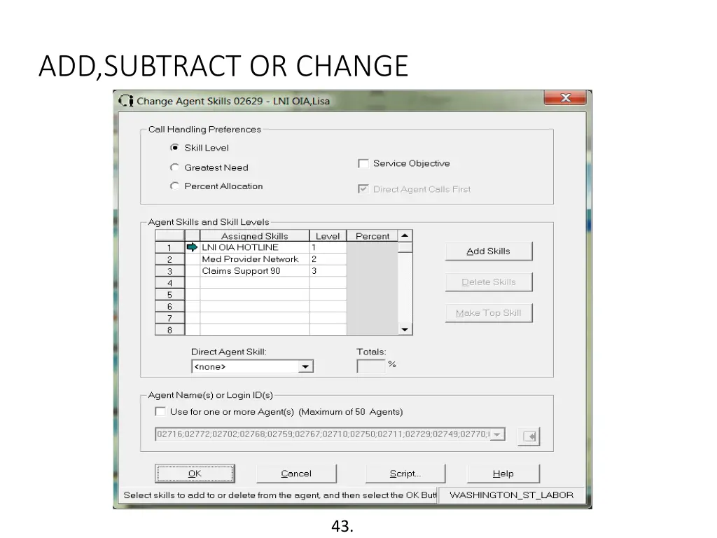 add subtract or change