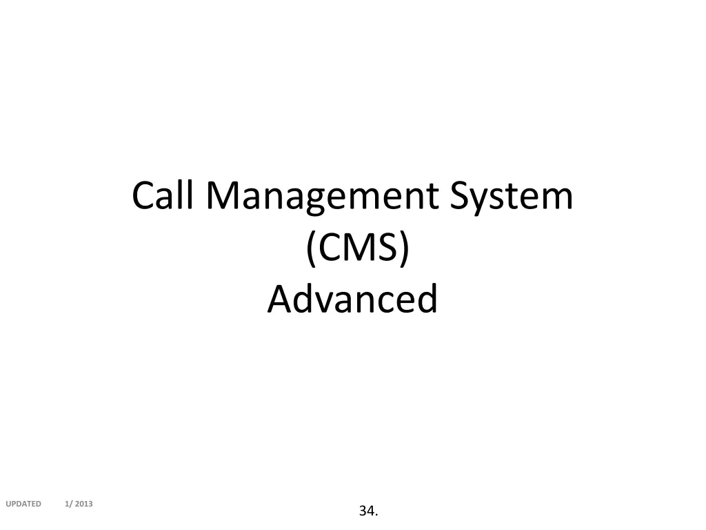 call management system cms advanced